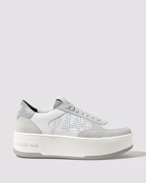 Store Empire White/Silver Women Platforms | Low Tops