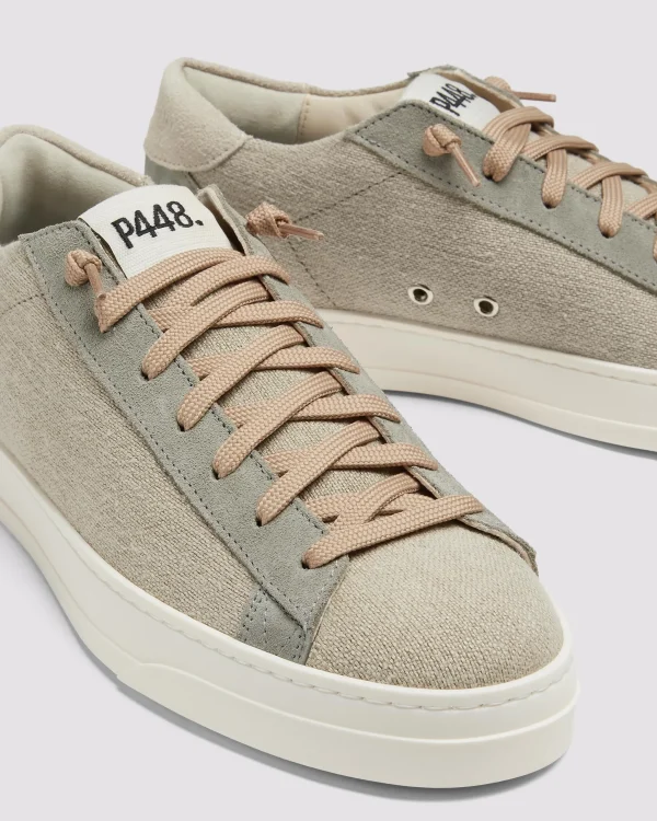 Cheap Jack Neutral Canvas Low Tops