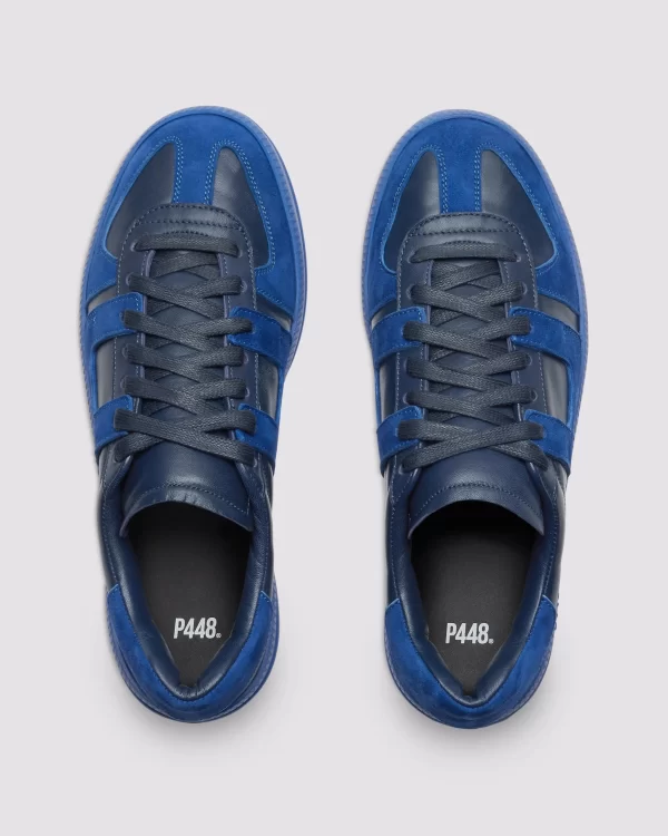 Cheap Monza Navy Low Tops
