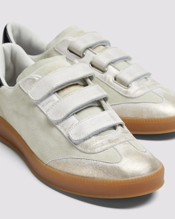 Shop Monza Velcro Cream Women Low Tops