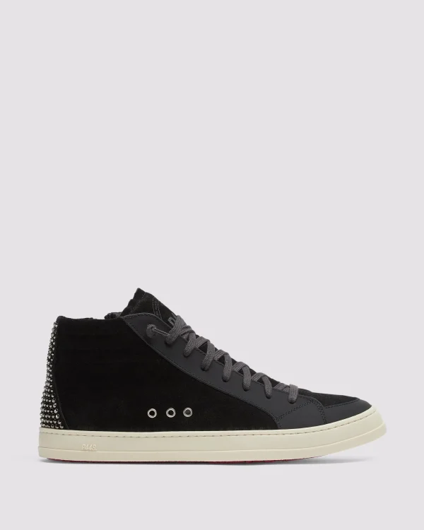 Outlet Skate Black Strass Women High Tops