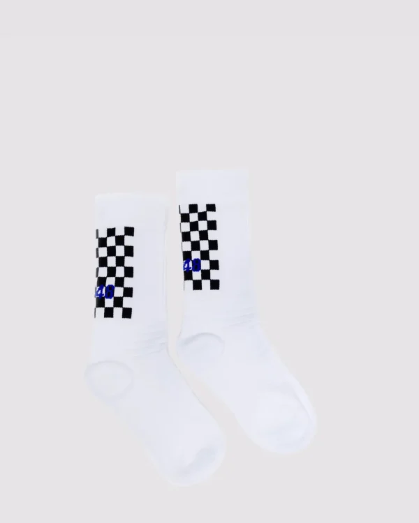 Outlet Socks White/Check Women Accessories | Accessories