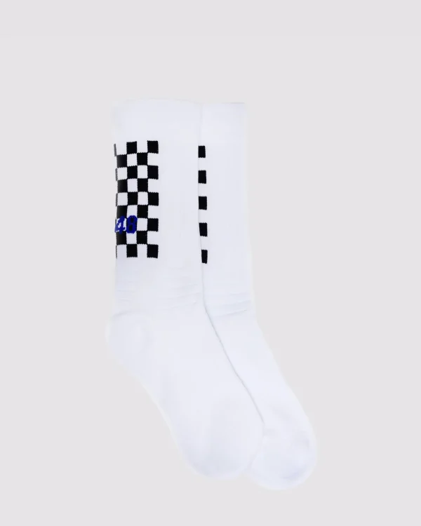 Outlet Socks White/Check Women Accessories | Accessories