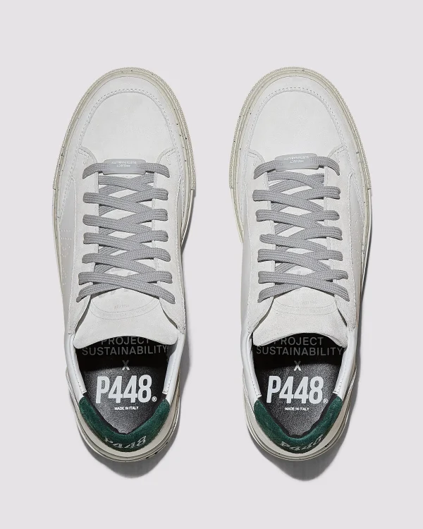 Cheap Soho Recycled White/Green Low Tops