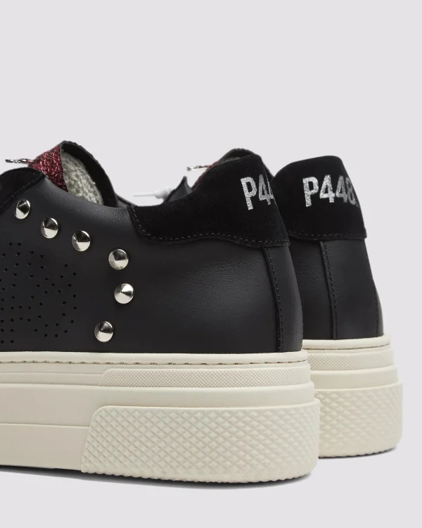 Hot Thea Platform Black/Stud Women Platforms | Low Tops